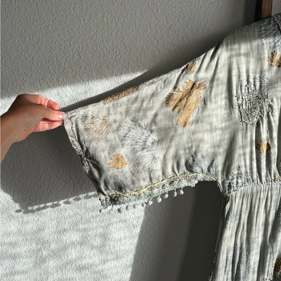 Dolma Delaware Grey Coral Reef Maxi Dress NWT Sz: Large - Picture 5 of 14